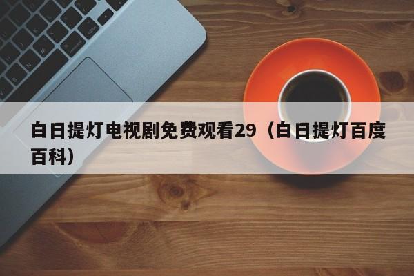 白日提灯电视剧免费观看29（白日提灯百度百科）