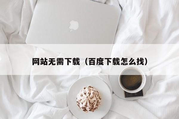 网站无需下载（百度下载怎么找）