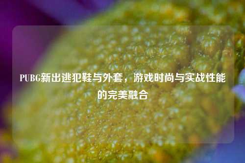 PUBG新出逃犯鞋与外套，游戏时尚与实战性能的完美融合