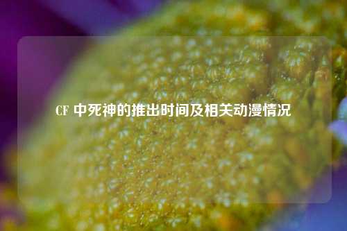 CF 中死神的推出时间及相关动漫情况