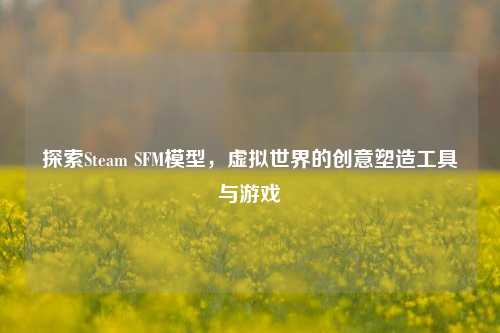 探索Steam SFM模型，虚拟世界的创意塑造工具与游戏
