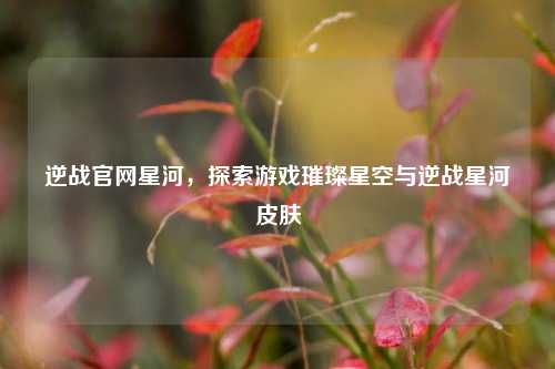 逆战官网星河，探索游戏璀璨星空与逆战星河皮肤