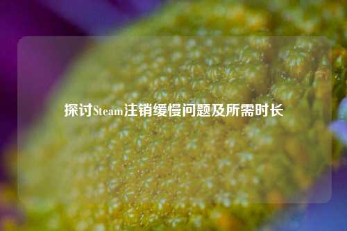探讨Steam注销缓慢问题及所需时长