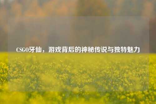 CSGO牙仙，游戏背后的神秘传说与独特魅力