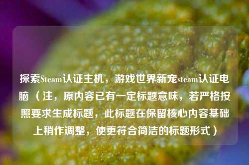 探索Steam认证主机，游戏世界新宠steam认证电脑 （注，原内容已有一定标题意味，若严格按照要求生成标题，此标题在保留核心内容基础上稍作调整，使更符合简洁的标题形式）