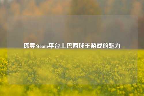 探寻Steam平台上巴西球王游戏的魅力
