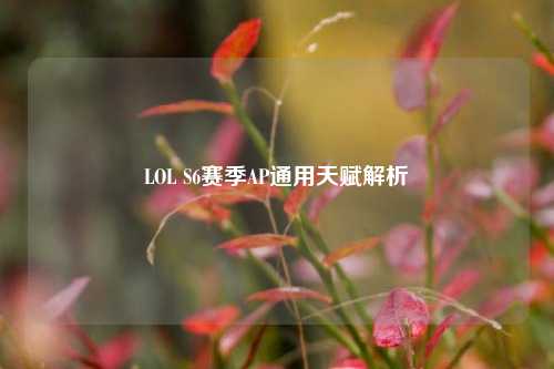LOL S6赛季AP通用天赋解析