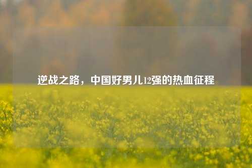 逆战之路，中国好男儿12强的热血征程